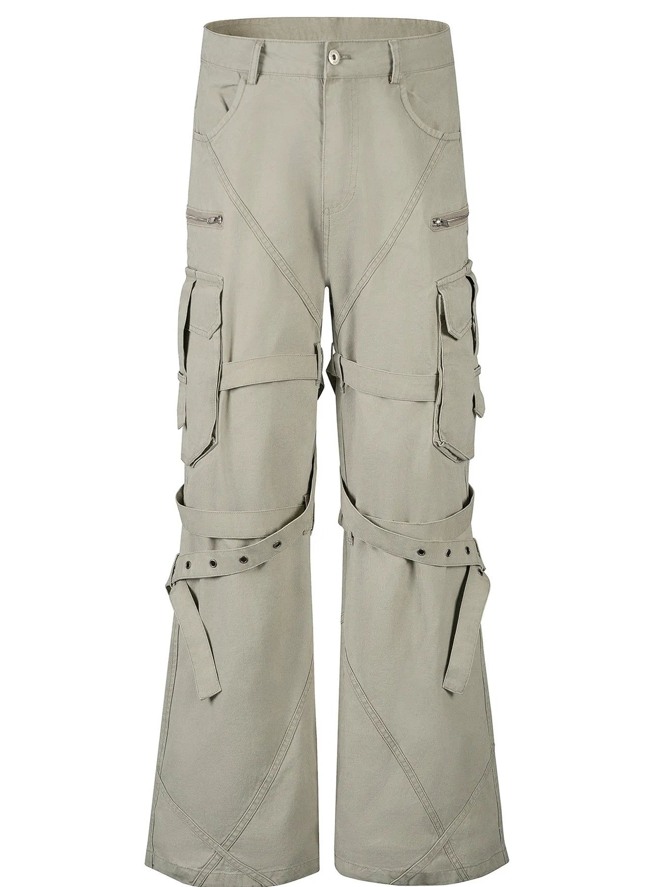 Men's Wide Leg Cargo Pants - Ermanaric
