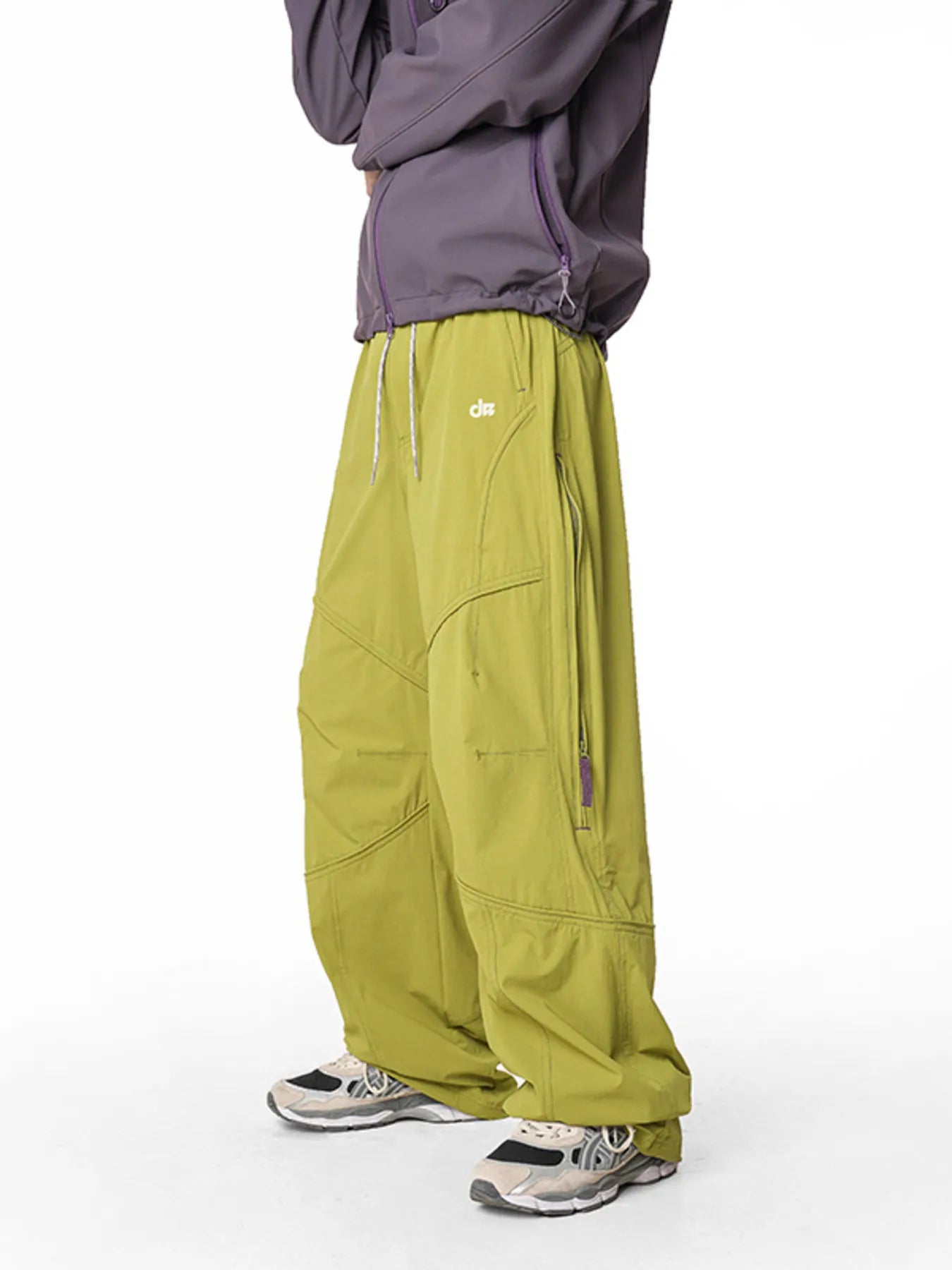 Men's Loose Fit Drawstring Cargo Active Pants - Ermanaric