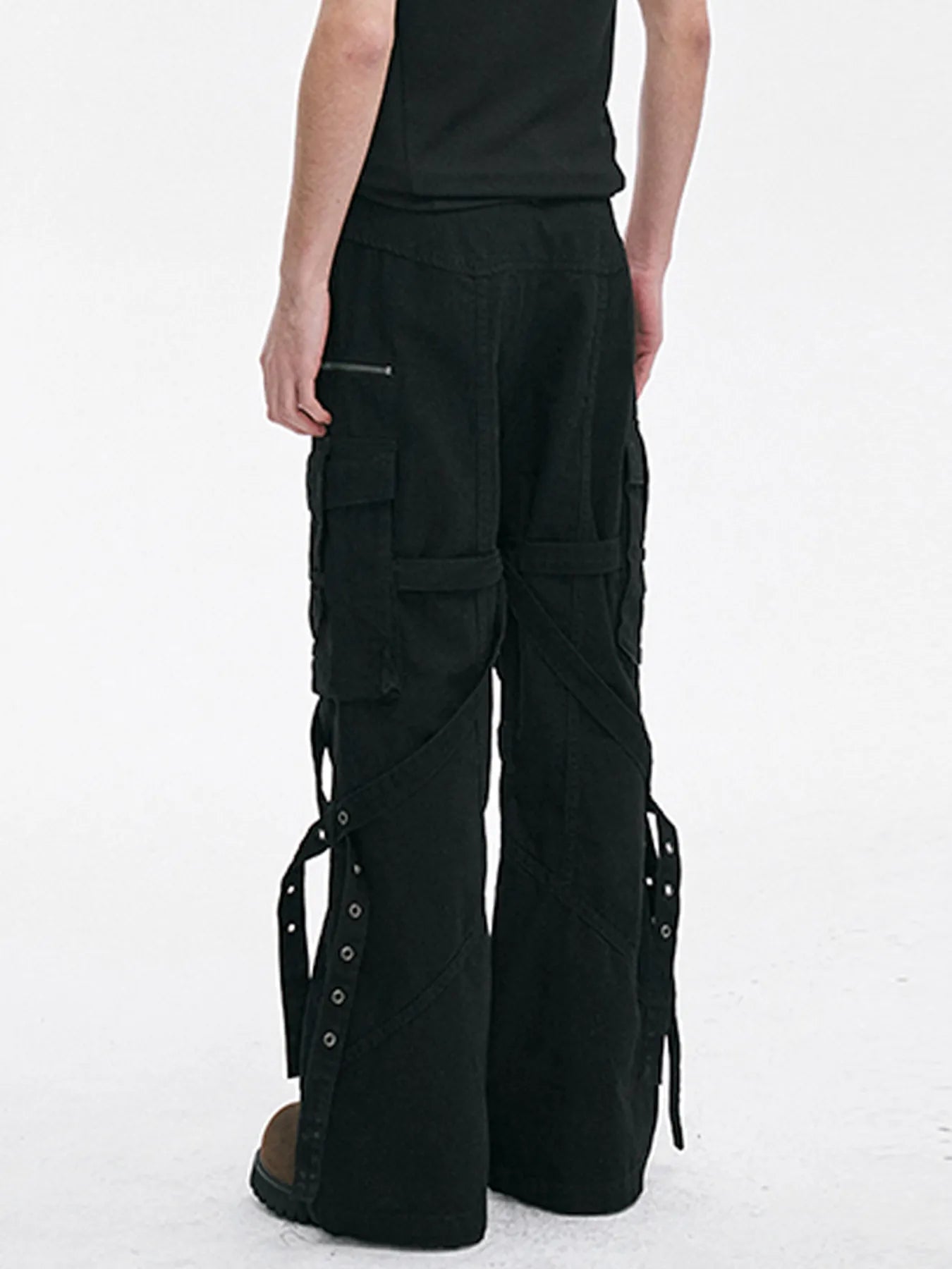 Men's Wide Leg Cargo Pants - Ermanaric