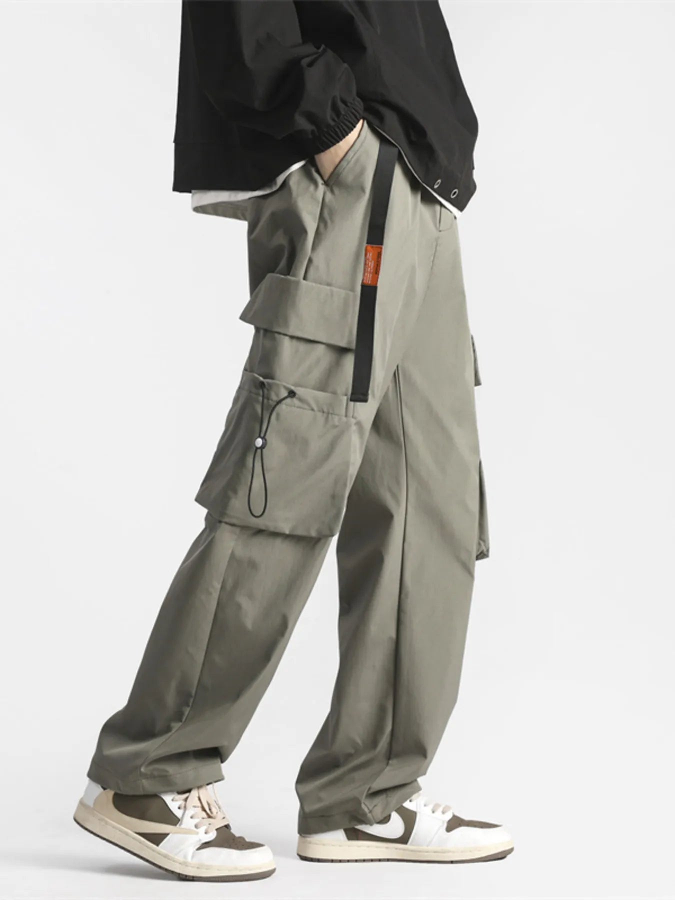 Men's Plus Size Relaxed Fit Cargo Pants - Ermanaric