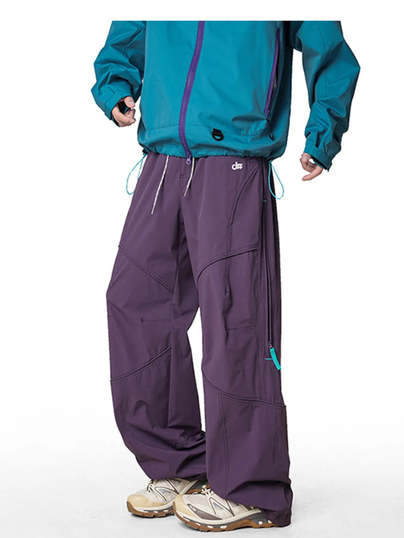 Men's Loose Fit Drawstring Cargo Active Pants - Ermanaric