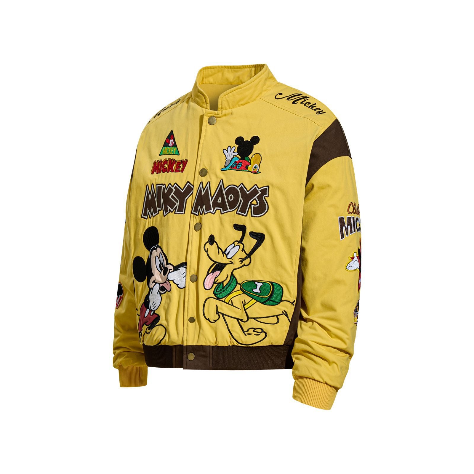 mickey mouse and pluto yellow jacket