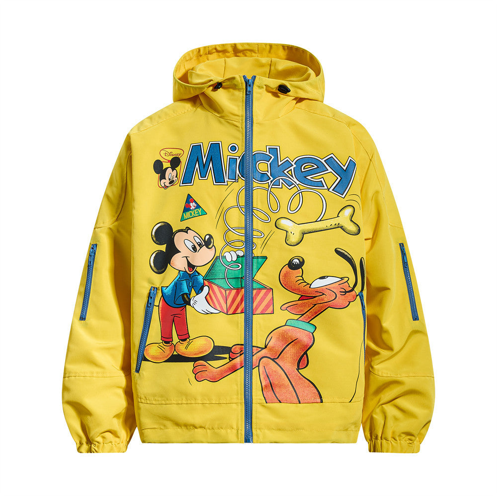Mickey cartoon printed submachine jacket