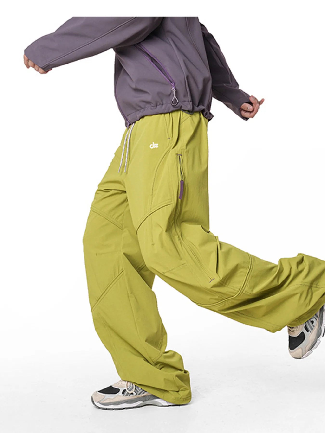 Men's Loose Fit Drawstring Cargo Active Pants - Ermanaric