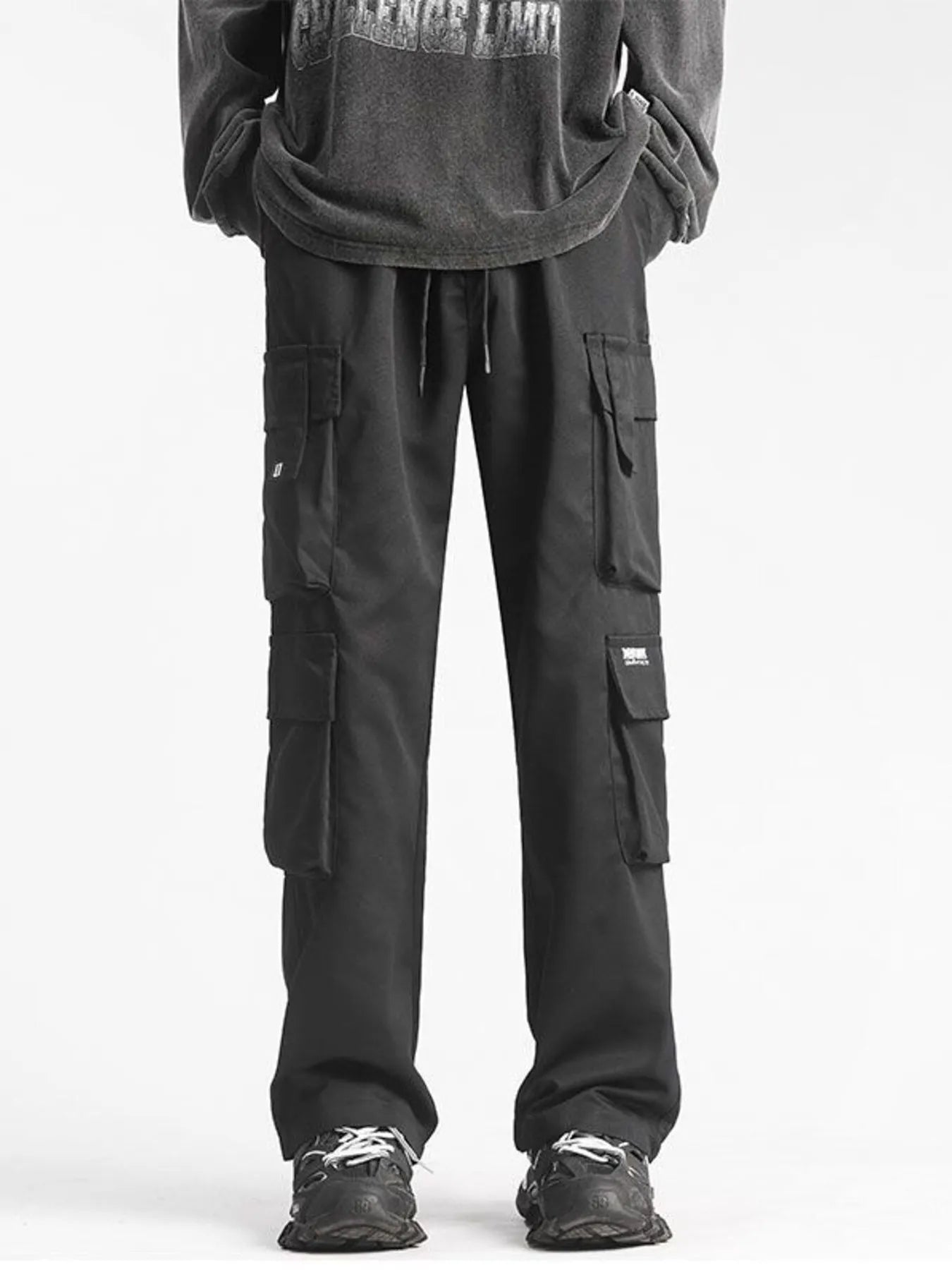 Men's Full Size Relaxed Fit Cargo Pants Plus Size - Ermanaric