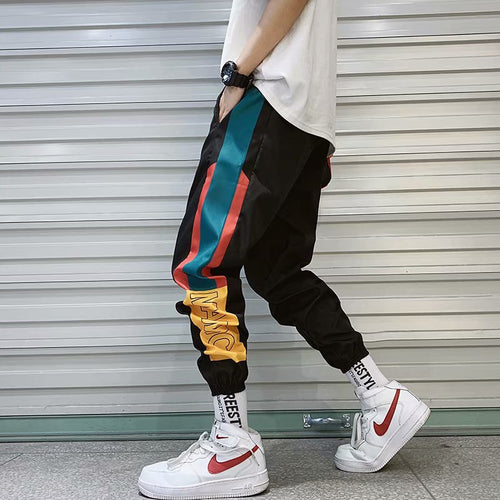 2021 New Hip Hop Streetwear Joggers Pants Men Casual Cargo Pant Trousers High Street Elastic Waist Harem Pant Man - Ermanaric