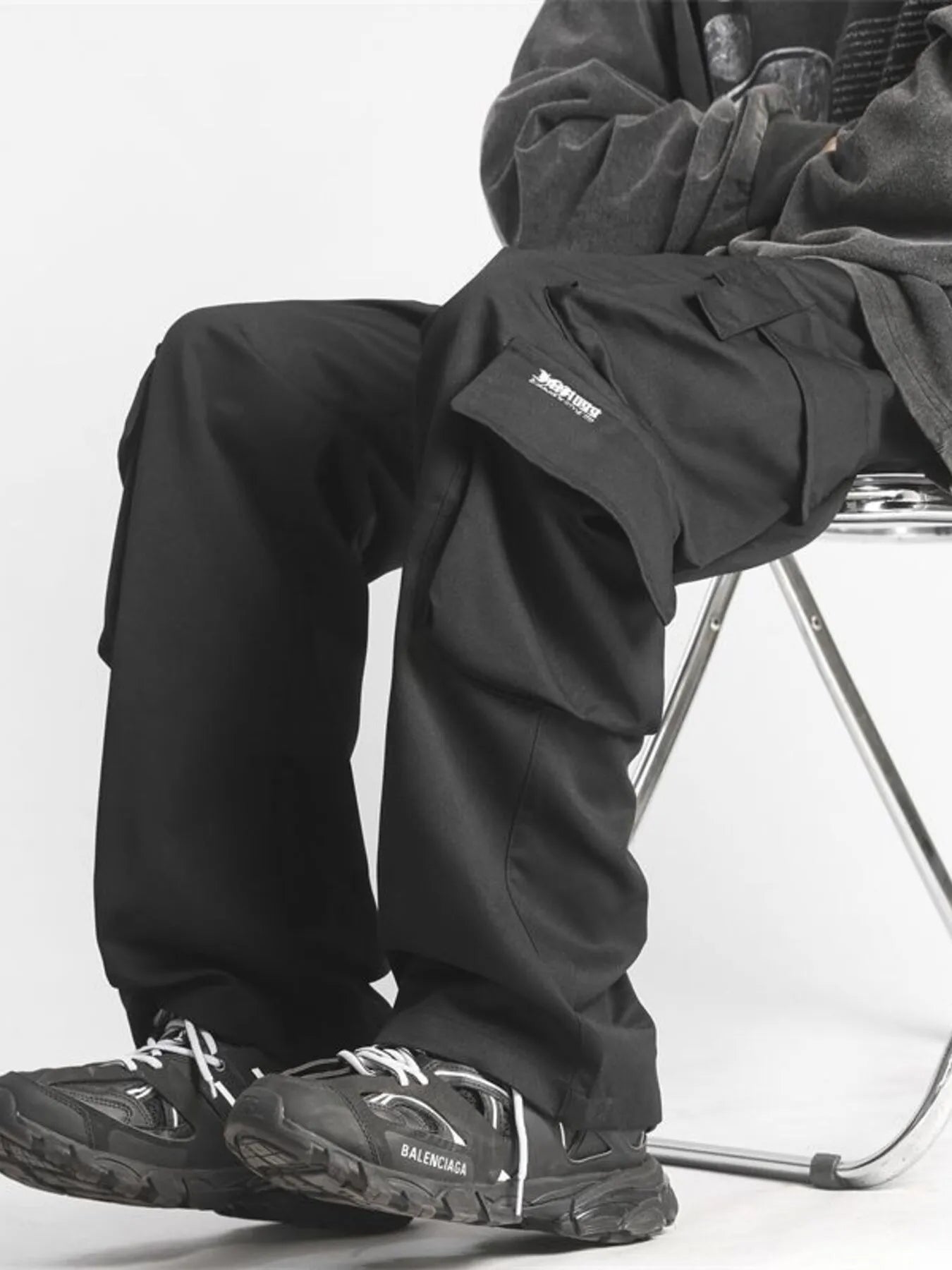 Men's Full Size Relaxed Fit Cargo Pants Plus Size - Ermanaric